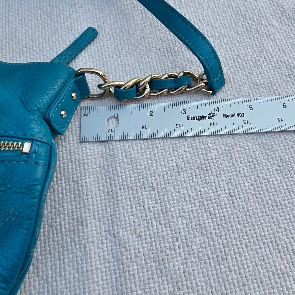 Kate spade blue leather crossbody